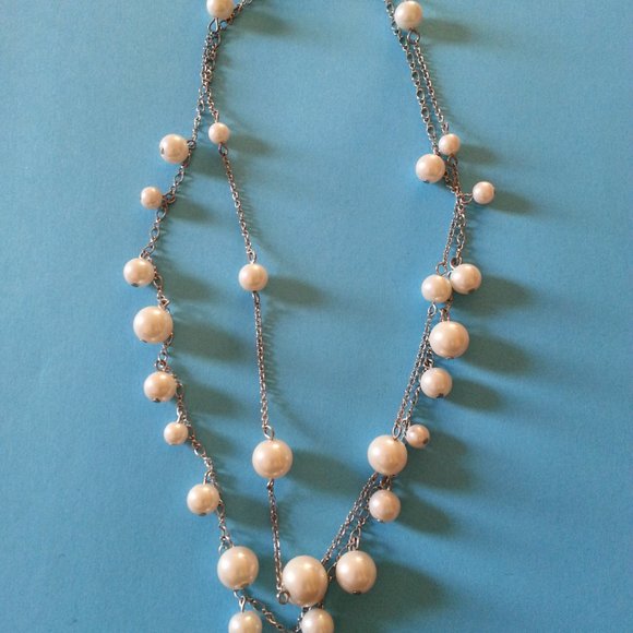 NWT Always Classic Two Strand Faux Pearl Necklace - Picture 5 of 8